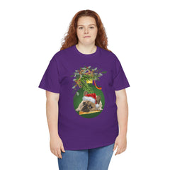 Christmas Pug Ornament and Mistletoe T-Shirt
