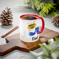 Dad Coffee Mug — "Crushin' SH!t" Blue Rock Gamer Mug (11oz & 15oz)