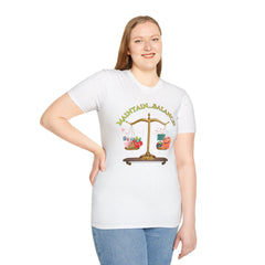 Maintain Balance - Love, Life, Health Equals Happiness Scale Design