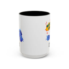 Dad Coffee Mug — "Crushin' SH!t" Blue Rock Gamer Mug (11oz & 15oz)