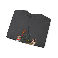 Merry Woofmas Christmas Tree Crewneck Sweatshirt