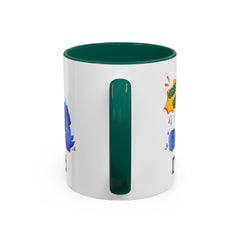 Dad Coffee Mug — "Crushin' SH!t" Blue Rock Gamer Mug (11oz & 15oz)