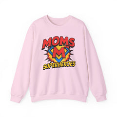 Moms Are Superheroes Crewneck Sweatshirt