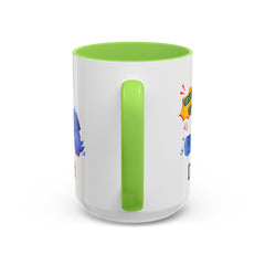 Dad Coffee Mug — "Crushin' SH!t" Blue Rock Gamer Mug (11oz & 15oz)