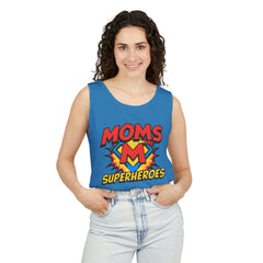 Mom’s Superheroes Tank Top Comic Book Style Shirt