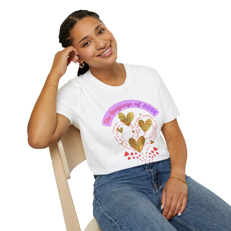 The Language of Love Heart Graphic Tee