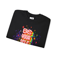 Be Yourself Rainbow Crewneck Sweatshirt