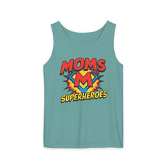 Mom’s Superheroes Tank Top Comic Book Style Shirt