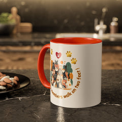 Cat Lover Mug – "Not all family members walk on two feet" Colorful 11oz/15oz Ceramic Mug