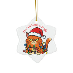 "I’m NOT Merry & Bright" Grumpy Cat Holiday Ornament