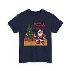 Santa “ho-ho-ho and a bottle of Rum…CRAP” Holiday Tee shirt