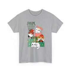 Christmas Cats T-Shirt — Cute Holiday Kitty Gift Tee (Chillin’ with My Felines)