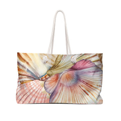Seashell Watercolor Weekender Bag