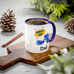 Dad Coffee Mug — "Crushin' SH!t" Blue Rock Gamer Mug (11oz & 15oz)