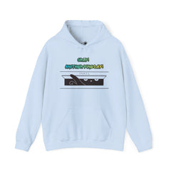 "Another Fine Day?" Cat Peeking Graphic Pullover Hoodie