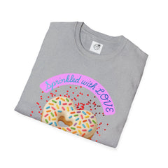 Sprinkled With Love Heart Donut Graphic Tee