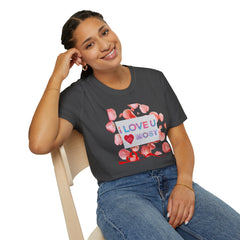 I Love U Most Floral T-Shirt — Romantic Valentine’s Day Tee