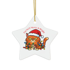"I’m NOT Merry & Bright" Grumpy Cat Holiday Ornament