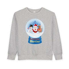 "Santa’s Besties" Snow Globe Holiday Toddler Sweatshirt