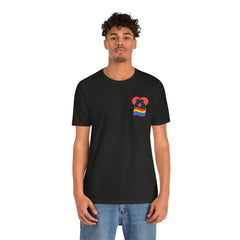 Pride Heart Tee 1— Rainbow Heart Graphic T-Shirt
