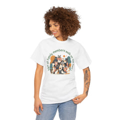 "Not All Family Members Walk on Two Feet" Cute Cat Family Graphic Tee