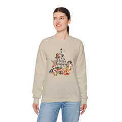 Merry Woofmas Christmas Tree Crewneck Sweatshirt