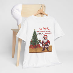 Santa “ho-ho-ho and a bottle of Rum…CRAP” Holiday Tee shirt