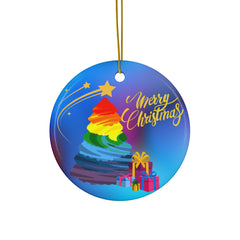 Ceramic Ornaments Pride Merry Christmas