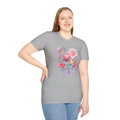 Love Is in the Air T-Shirt — Watercolor Heart Balloons Valentine Tee