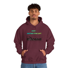 "Another Fine Day?" Cat Peeking Graphic Pullover Hoodie