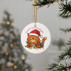 "I’m NOT Merry & Bright" Grumpy Cat Holiday Ornament