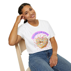 Sprinkled With Love Heart Donut Graphic Tee