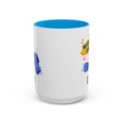 Dad Coffee Mug — "Crushin' SH!t" Blue Rock Gamer Mug (11oz & 15oz)