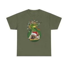 Christmas Pug Ornament and Mistletoe T-Shirt
