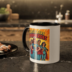 Nurses Are Superheroes Coffee Mug — Colorful 11oz/15oz Gift for Nurses