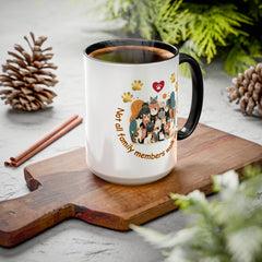 Cat Lover Mug – "Not all family members walk on two feet" Colorful 11oz/15oz Ceramic Mug