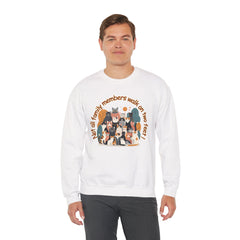 “Not All Family Members Walk on Two Feet” Cute Cat Pet Family Crewneck