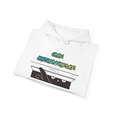 "Another Fine Day?" Cat Peeking Graphic Pullover Hoodie