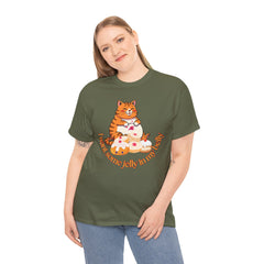 "I Want Some Jelly In My Belly"T-Shirt — Cute Cat Donut Design