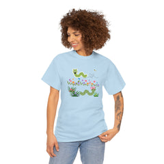 Cute Garden Worm Whimsical Springtime Tee