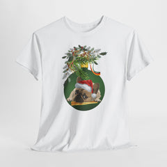 Christmas Pug Ornament and Mistletoe T-Shirt