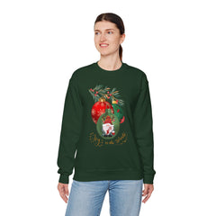 "Joy to the World" Holiday Knome Pullover Ornament Crewneck Sweatshirt
