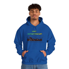 "Another Fine Day?" Cat Peeking Graphic Pullover Hoodie