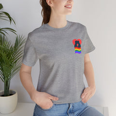 Pride Heart Pocket Tee — Rainbow LGBTQ+ Short Sleeve T-Shirt