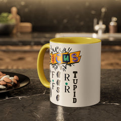 Focus Funny Wordplay Mug — Colorful 11oz/15oz Ceramic Coffee Cup