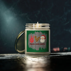 Christmas Scented Candles, Coconut Apricot Wax (4oz, 9oz)