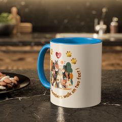 Cat Lover Mug – "Not all family members walk on two feet" Colorful 11oz/15oz Ceramic Mug