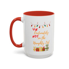 Accent Coffee Mug (11, 15oz) Naughty List