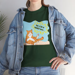 Hey Can I Get a Bit of PRIVACY Here..Orange Cat Graphic T-Shirt