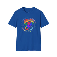 Autism Awareness, Pride Infinity Hands T-Shirt — Rainbow Neurodiversity Support Tee